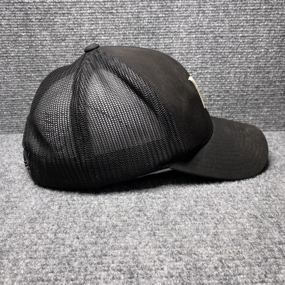 Hurley Hat Cap Snap Back Black White Mesh Trucker Embroidered Logo Mens Classic - Picture 3 of 10